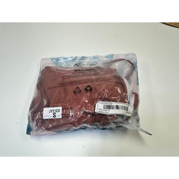 Rust V-Neck Bikini with Waistband Detail Size Small - Picture 6 of 8